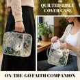 thumbnail image 4 of ZUXONGSY Cat Daisy Print Bible Cover for Women Quilted Bible Bag Large ChuZU Bag with Handle Christian Gift for Daily Use, 4 of 7