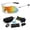 White, variant on Polarized Sports Sunglasses with 5 Interchangeable Lenses,Mens Womens Cycling Bike Glasses,Baseball Running Fishing