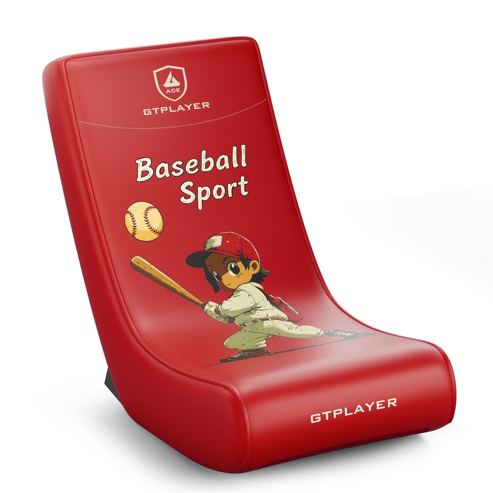 GTPLAYER Floor Rocker Gaming Chair，Red