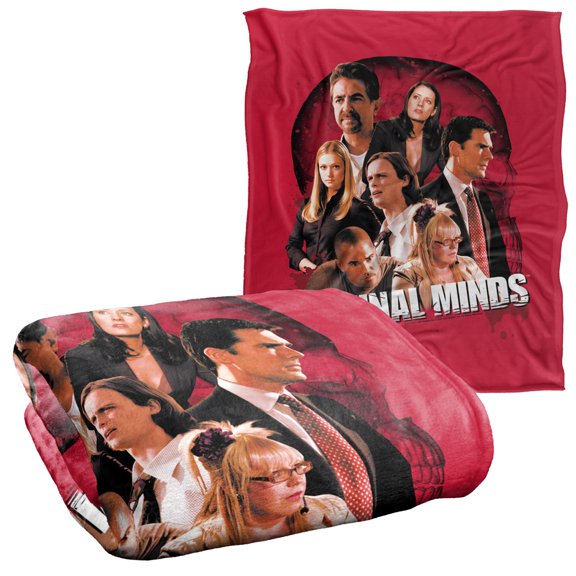 Criminal Minds Brain Trust Officially Licensed Silky Touch Super Soft Throw Blanket 50' x 60'