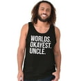 thumbnail image 4 of Worlds Okayest Uncle Niece Nephew Fun Tank Top Sleeveless Tee Men Brisco Brands S, 4 of 5