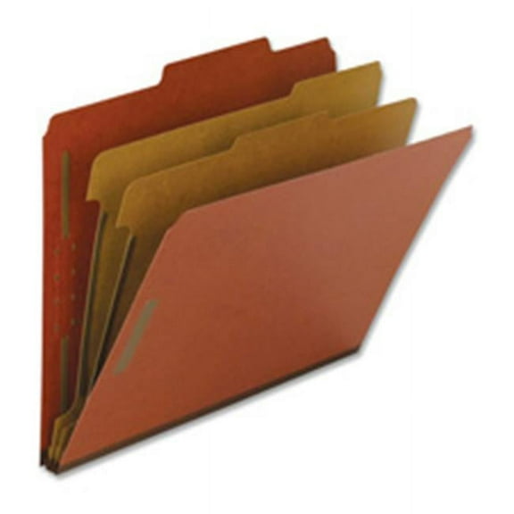 Classification Folders- Letter- 1 Partition- Red