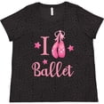 thumbnail image 3 of Inktastic I Love Ballet Women's Plus Size T-Shirt, 3 of 5