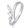 thumbnail image 2 of 14K White Gold Moissanite Wedding Ring Jewelry Gifts for Women, 2 of 5