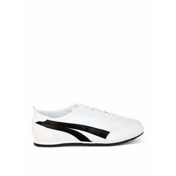 Montek Faux Leather Lace-Up Sneakers