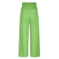 thumbnail image 4 of POROPL Linen Pants Women Wide Leg Pants Loose Elastic High Waist Pants with Pockets, 4 of 6