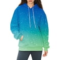 thumbnail image 7 of Bovemsi Sweatshirt for Women Large Hoodie With Gradient Print Plus Size Long Sleeved Sweater Pullover Autumn Pocket Clothes Comfort Hoodie, 7 of 7