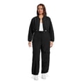 thumbnail image 2 of Madden NYC Juniors Plus Parachute Pants, Sizes 1X-3X, 2 of 5
