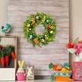 thumbnail image 5 of Clearance! Suncoda Easter Wreaths, Spring Garland 15.8"x15.8" Spring Wreaths for Front Door with Easter Eggs, Spring Twigs Flowers Decorations Colorful Indoor Outdoor Home Decor, Easter Decorations, 5 of 7