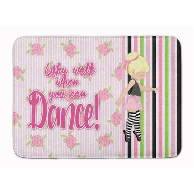 Carolines Treasures BB5400RUG Ballet Dance Stripes Blonde Machine Washable Memory Foam Mat