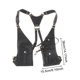 thumbnail image 5 of Bolso bandolera estilo steampunk con arnés oculto bajo el brazo para pesca. Negro, 5 of 9