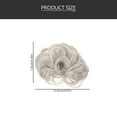 thumbnail image 6 of Ladies Fashion Tail Hair Extension Bun Hairpieces Scrunchie Elastic Wave Curly Synthetic Hairpieces (Grey), 6 of 7