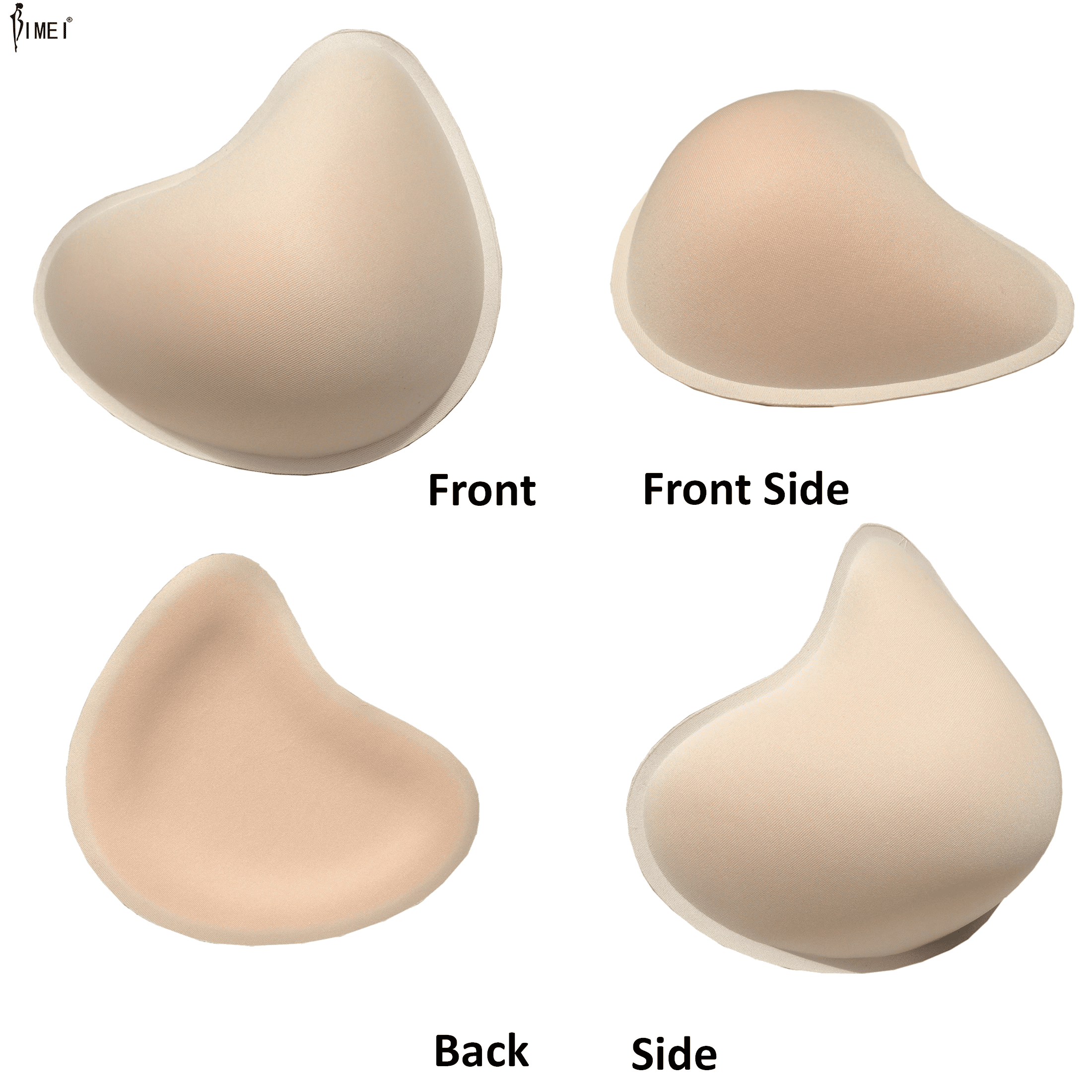 BIMEI Cotton Breast Forms Breast Prosthesis Mastectomy Bra Insert Pads  Light-weight Ventilation Sponge Boobs for Women Mastectomy Breast Cancer  Support #1,Holey Spiral,1 Piece,Right,M 