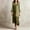 Green, variant on Odbmxy Womens Maxi Dresses Long Sleeve Fall Striped Shift Vacation Button Loose Womens Shirt Dress Tunic Collared