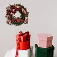 thumbnail image 5 of XEAZON Artificial Christmas Wreath, 16 Inch Front Door Christmas Wreath with Truck, Farmhouse Wreath with Berries, Pine Cone and Bow Knot for Home, Party, Holiday, Thanksgiving, Xmas Decor, 5 of 9