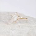thumbnail image 4 of Jewelerix Women’s Dainty Marquise Cut Engagement Ring Moissanite Comfort Fit Wedding Ring 10K White/Yellow Gold Vermeil Mother's Day Gift Ring, 4 of 5