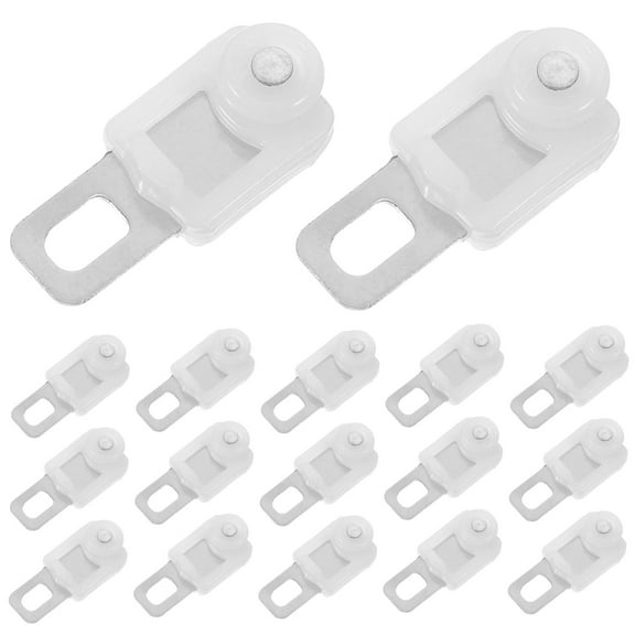 Raindrops 20Pcs Heavy Duty Curtain Track Rollers Stainless Steel Quiet Sliding Gliders