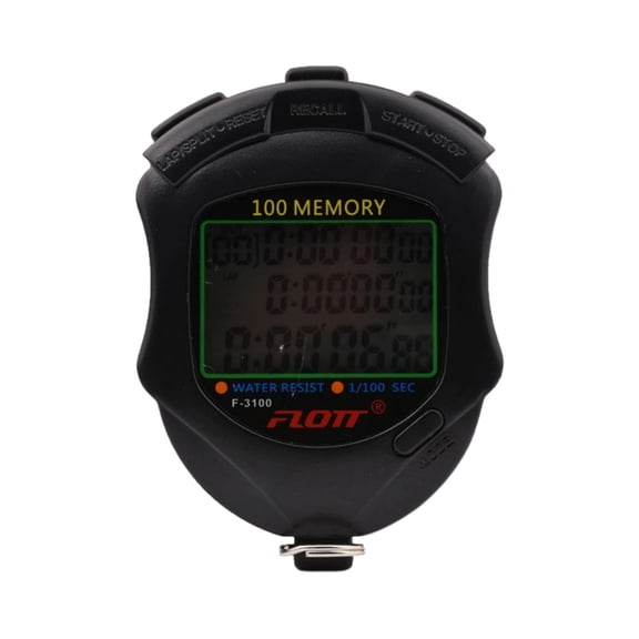 Professional Timer Stopwatches 10/30/60/100 Lap Memory Digital Stopwatches with Countdown Timer Waterproof Stopwatches