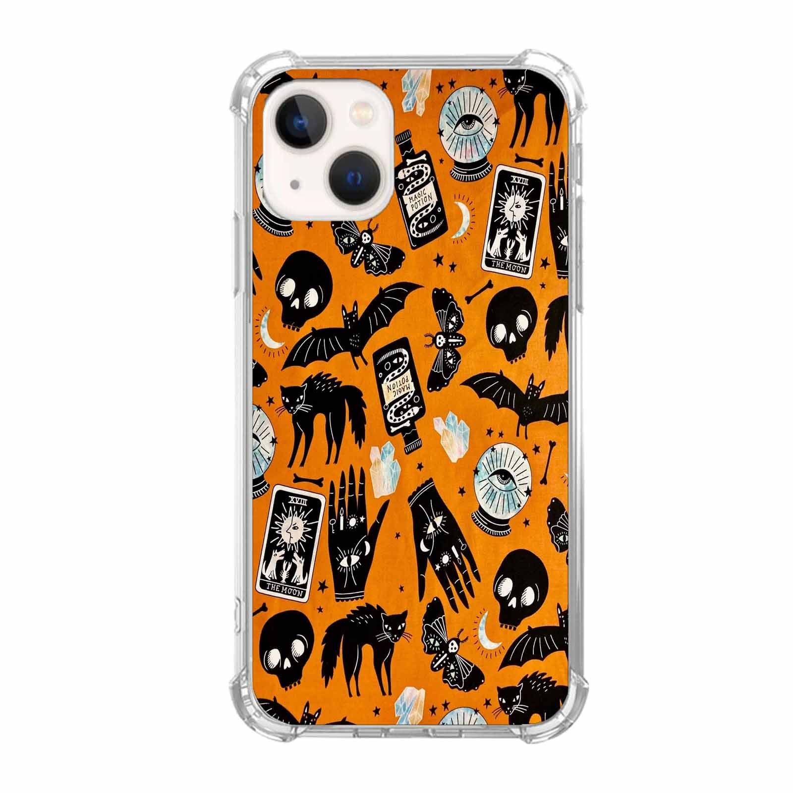 Phone Case With Halloween Skull Graphic Shockproof For Iphone 15