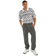 thumbnail image 4 of Vibes Men's Fleece Pull-On Sweatpants Relaxed Fit Elastic Bottom, 4 of 5