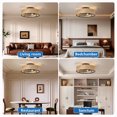 thumbnail image 6 of Bedroom Chandeliers Caged Ceiling Fans with Lights Flush Mount,Low Profile Ceiling Fan with Remote,20 Inch Farmhouse White Ceiling Fan for Bedroom,6 Speeds Reversible Silent Fandalier (Bulb Not Inclu, 6 of 10