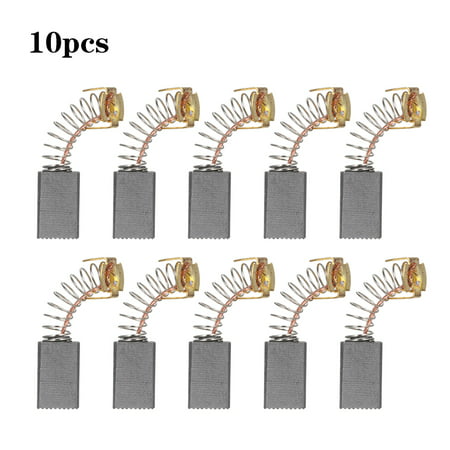 10 PCS Mini Black Carbon Motor Brushes Replacement Spare Parts with 25mm Spring and Copper Core for Generic Electric Drill Mill Machine Motors Rotary Tool (Package 4: 103A#