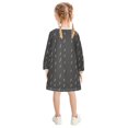 thumbnail image 6 of Lightning Bolts Girls'long-sleeved dress Thickened A-dress Warm Dress Basic Shirt Party Dresses, 6 of 7