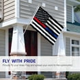 thumbnail image 3 of Anley 3' x 5' Thin Blue Line and Red Line American USA Flag - Honoring Law Enforcement Officers Flags Polyester (2 Pack), 3 of 7
