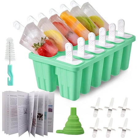 Homemade Popsicle Molds Shapes, Silicone Frozen Ice Popsicle Maker-BPA ...