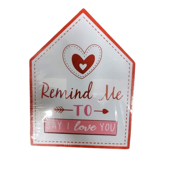 Valentine's Day Changeable Sign Tabletop Decor 9.5x7"