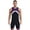 Purple, variant on Mens One Piece Swimsuit Zipper Bodysuit Sun Protection Rash Guard Surfing Suit Swimwear Fluorescent Green XXL