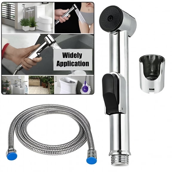 HIBIBUD 2026 New Handheld Bidet Sprayer for Toilet Portable Pet Shower Toilet Water Sprayer Seat Bidet Attachment Bathroom Stainless Steel Spray Shower Head Hose for Personal Hygiene