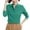 Green, variant on Shirt Style Top for Women Fashion Loose Long Sleeve Solid Color Button Knit Cardigan with Notched Lapel Black,S