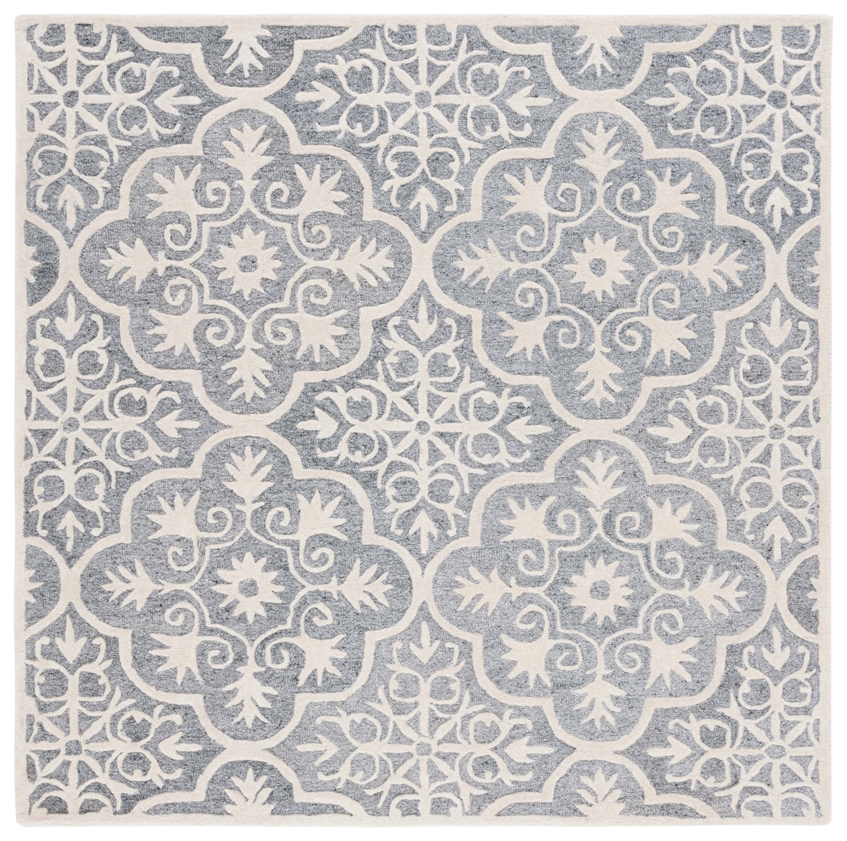 Safavieh Metro Phipp Medallion Area Rug, Light Blue/Ivory, 6' x 6' Square