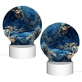 thumbnail image 2 of Balery Golden Blue Mountains Pattern Acrylic Night Light Gift with 3 Color ModesTouch-Sensitive LED Lamp Perfect Gift for Mother's Day, Birthday, or Christmas, 2 of 9