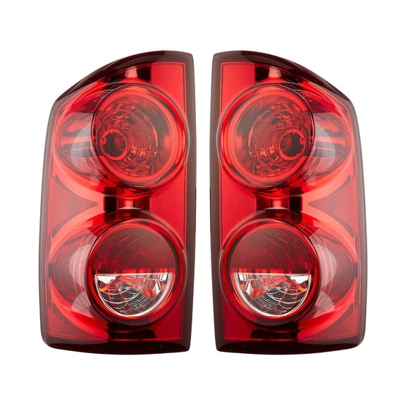 EPIC LIGHTING OE Style Halogen Tail Lights Assembly Replacement for DODGE 07-09 RAM 1500 2500 3500 [ CH2800165 CH2801165 55277303AB 55277302AB ] Pair