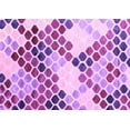 thumbnail image 1 of Ahgly Company Indoor Rectangle Abstract Purple Contemporary Area Rugs, 2' x 5', 1 of 4