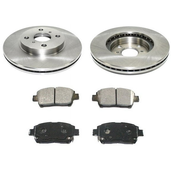Front Brake Pad and Rotor Kit - Compatible with 2004 - 2006 Scion xB 2005