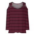 thumbnail image 4 of Womens' Fashion 3/4 Sleeve Plus Size Shirts 2024 Casual Striped Shirt Gifts for Womens, 4 of 5