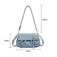 thumbnail image 2 of Bolso de mensajero de moda de PU bolso de axila de un solo hombro informal simple de primavera, 2 of 5