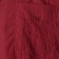 thumbnail image 4 of BOBOGOJP Chemise Homme Manches Courtes Classique Douce Tissée, Vin 3TG, 4 of 4