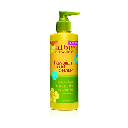 Hawaiian, Pineapple Enzyme Facial Cleanser, 8 Ounce, Minimizes the appearance of pores for a soft, smooth and radiant complexion^Smooth, liquid cleanser with.., By Alba