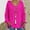 Hot Pink, variant on Aloohaidyvio Sweaters for Women,Women Fashion Loose Large Size Solid Color Hood Long Sleeves Sweater Tops