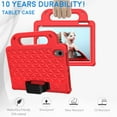 thumbnail image 3 of Dteck iPad mini 6th Generation Case, Kids Case for iPad mini 6 8.3 in 2021, Lightweight EVA Handle Stand Protective Cover with Crossbody Shoulder Strap For iPad mini 6th Gen,Red, 3 of 4