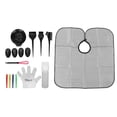 thumbnail image 3 of Hair Dye Coloring Kit Mixing Bowl Pointed Handle Brush Clips Cape Gloves Hair Dyeing Tools, 3 of 14