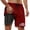 AB43 Brick Red, variant on Bainana Mens Swim Trunks American Flag 2 In 1 Patriotic Swim Shorts 4Th Of July Quick Dry Comfortable Beach Travel Sport Shorts