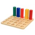 thumbnail image 2 of Escala de bloques geométricos de madera, herramientas de enseñanza sensorial Montessori edición profesional para educación infantil brillar Electrónica, 2 of 4