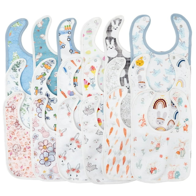 Babero TOTBASIC supersuave para bebés de 0 a 36 meses, paquete de 18
