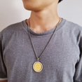 thumbnail image 5 of Hombres religiosos Tai Chi Yin Yang Spinner colgante Bagua ocho diagrama talismán collar, 5 of 5