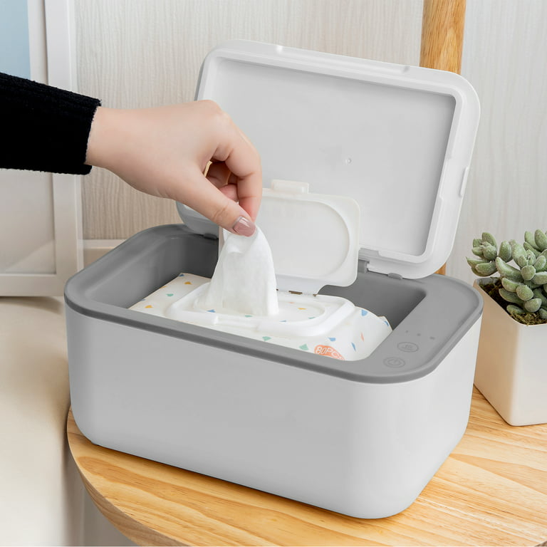 Momcozy Baby Wipe Warmer, Innovative Spring Design, Large Capacity Wipes  Dispenser, Fast and Even Heating, 4 Modes of Temperature Heating Control